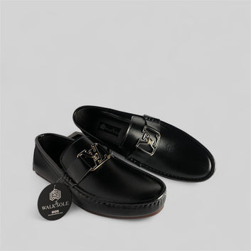 L-V BLACK LOAFFERS 015