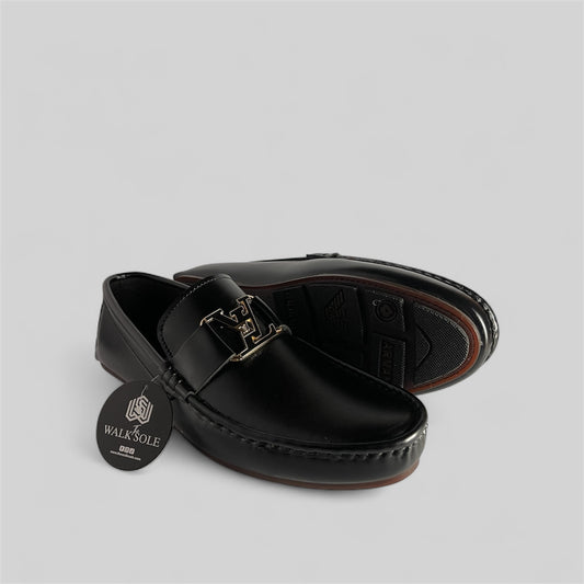 L-V BLACK LOAFFERS 015